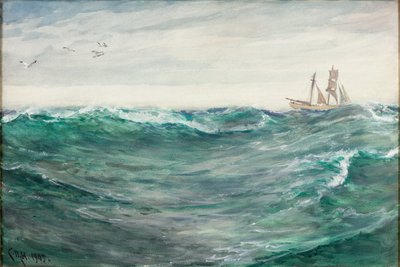 Voor Fowey; Wind Westelijk door Charles Napier Hemy