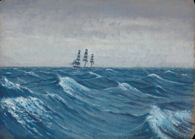 Een zeilschip, eind 19e eeuw - midden 20e eeuw door John Everett