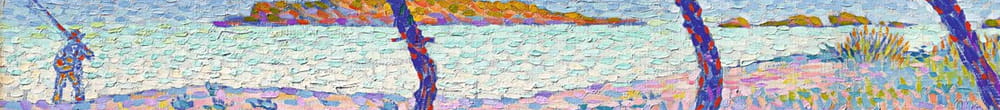 Het strand van Saint-Clair, 1896 (Henri Edmond Cross)